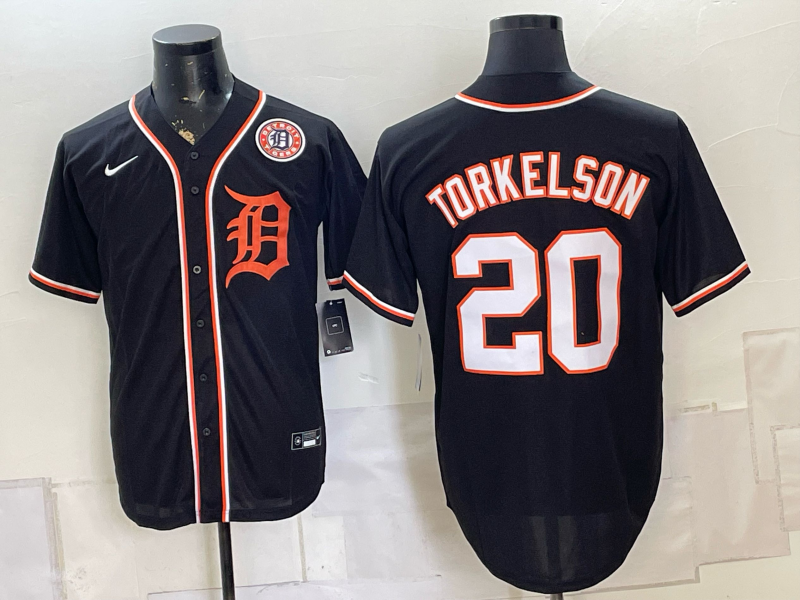 Men Detroit Tigers #20 Torkelson black Nike 2026 MLB Jersey 0825004->detroit tigers->MLB Jersey